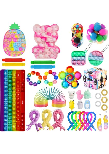 R Stili Fidget Oyuncak Seti Yetişkin Çocuk Pres Kabarcık Duyusal Masaüstü Eğitici Oyuncaklar Sıkılabilir Kawaii (Yurt Dışından)