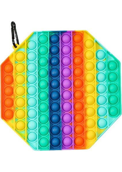 Renk 63 20X20CM Stili Büyük Fidget Oyun Tahtası Itme Basın Kabarcık Fidget Duyusal Oyuncak Oyuncak Etkileşimli Parti Oyunu Duyusal Oyuncak (Yurt Dışından)