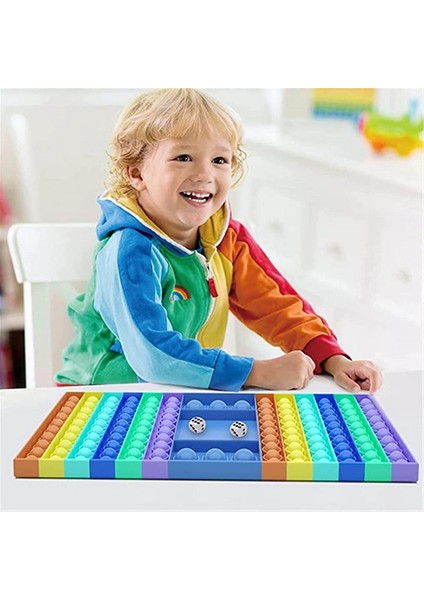Renk 63 20X20CM Stili Büyük Fidget Oyun Tahtası Itme Basın Kabarcık Fidget Duyusal Oyuncak Oyuncak Etkileşimli Parti Oyunu Duyusal Oyuncak (Yurt Dışından) fiyatları
