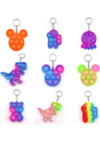 No.1 Tarzı Yetişkin Çocuklar Için Eğlenceli Sıkıştırılabilir Oyuncaklar - Anahtarlık Autism Squishy Hassas Oyuncaklar Süper Küçük Basın Kabarcık Duyusal Oyuncak (Yurt Dışından)