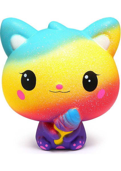 9.8CMX11.5CM Stili Sevimli Dev Jumbo Squishy Kawaii Dondurma Kokulu Unicorn Kek Sıkıştırılabilir Yavaş Yükselen Oyuncak Hediye Çocuklar Için (Yurt Dışından)