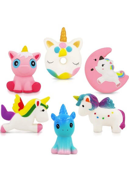 Marshmallow-Mavi Tarzı Kawaii Pasta Sıkma Jumbo Ay Unicorn Yavaş Yükselen Oyuncak Sıkma - Oyuncak Çocuklar Için Yetişkin Hediye (Yurt Dışından)
