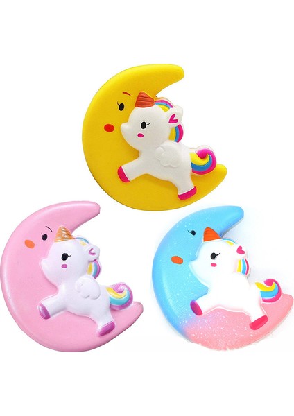 Marshmallow-Mavi Tarzı Kawaii Pasta Sıkma Jumbo Ay Unicorn Yavaş Yükselen Oyuncak Sıkma - Oyuncak Çocuklar Için Yetişkin Hediye (Yurt Dışından)