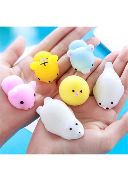 Erik Tarzı Sevimli Mochi Squishy Paketi Mini Hayvan Topu Sıkma Oyuncakları Squishi Yükselen Squishy Oyuncak Evcil Hayvanlar Eğlenceli Hediyeler Çocuklar Için (Yurt Dışından)