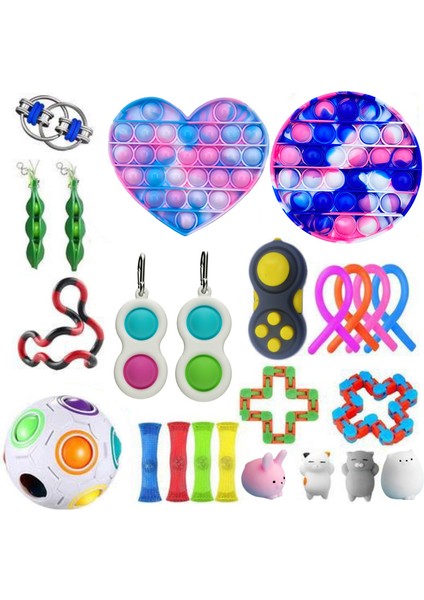Jy Set-3 Stili Çocuklar Squishy Duyusal Oyuncaklar Seti Yetişkinler Hediye Paketi (Yurt Dışından)