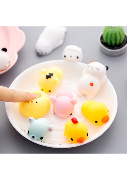 C00368 Stili Sıkı Mange Renkli Sevimli Kedi Sıkma Mochi Yükselen Yumuşak Yapışkan Komik Hediye Oyuncak (Yurt Dışından)