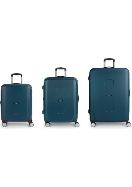 Ocean Serisi 3'lü Valiz Seti (Kabin, Orta ve Büyük) Ocean Turkuaz