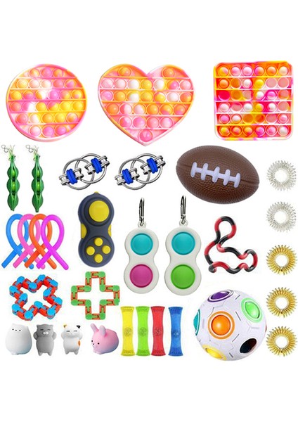 Jy Set-1 Stili Çocuklar Squishy Duyusal Oyuncaklar Seti Yetişkinler Hediye Paketi (Yurt Dışından)