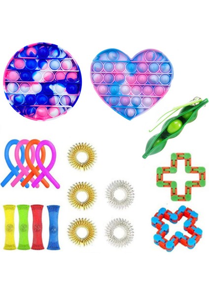 Jy Set-1 Stili Çocuklar Squishy Duyusal Oyuncaklar Seti Yetişkinler Hediye Paketi (Yurt Dışından)