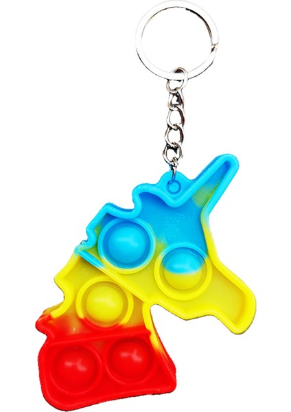 U Tarzı Noel Baba Pop Noel Fidget Oyuncak Mini Anahtarlık Çocuk Yetişkin Hediye Gökkuşağı Itme Oyuncakları Xms (Yurt Dışından)