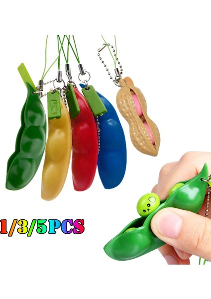 3 Adet Sarı Stil Fasulye Fidget Oyuncakları Anahtarlık Hediye Basit Dimple Pop Kabarcık Антистреcс E-Ticaret Başlığı (Yurt Dışından) modelleri