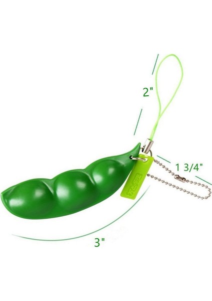 Kırmızı 02 Stili Yeni Renkli Sıkılabilir Sonsuz Sıkma Edamame Fasulye Bez Mısır Anahtarlık Süs Çocuk Oyuncakları Bebekler (Yurt Dışından)