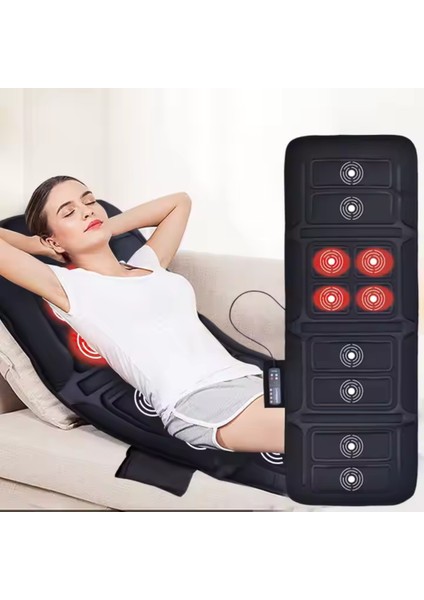 S607 Titreşimli Elektrikli Isıtmalı 10 Seviyeli Motor Masaj Yatağı