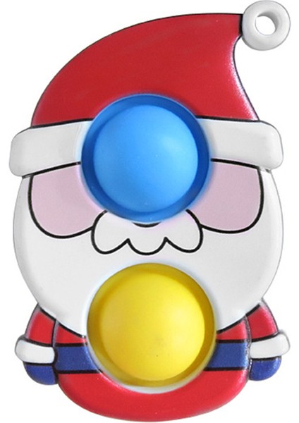 Noel Baba Stili Çocuklar ve Yetişkinler Için Fidget Oyuncaklar Yılbaşı Ağacı Noel Baba Karlar Adamı Topu Anahtarlık Hediye (Yurt Dışından)