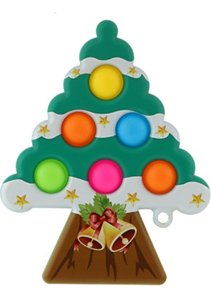 Noel Baba Stili Çocuklar ve Yetişkinler Için Fidget Oyuncaklar Yılbaşı Ağacı Noel Baba Karlar Adamı Topu Anahtarlık Hediye (Yurt Dışından)