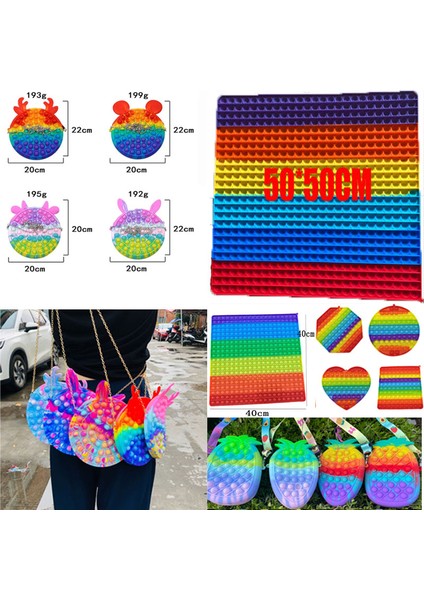 Siyah Stil 2021 Yeni cm Süper Büyük Boyutlu Itme Kabarcık Oyuncakları Gereksinimleri Squishy Oyuncaklar Yetişkin Çocuk Komik - Oyalanma - Fidget (Yurt Dışından)