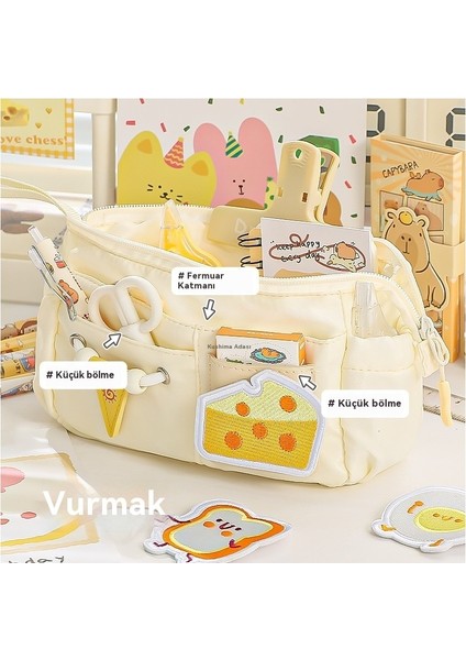 Atakids Kore Model Büyük Kapasiteli Sevimli Figürlü Kalem Çantası indirimleri
