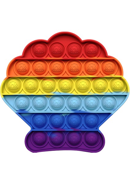 No.24 Tarzı Çoklu Pop Balon Patlatma Oyuncakları Tie-Dye Pop Fidget Duyusal Oyuncak Özel Sürüm Çocuk Yetişkin Eğitici Oyuncak (Yurt Dışından)