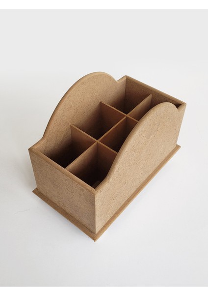 Ham Mdf, Boyanabilir Bölmeli Kaşıklık, Çiçeklik, Çok Amaçlı Toparlayıcı