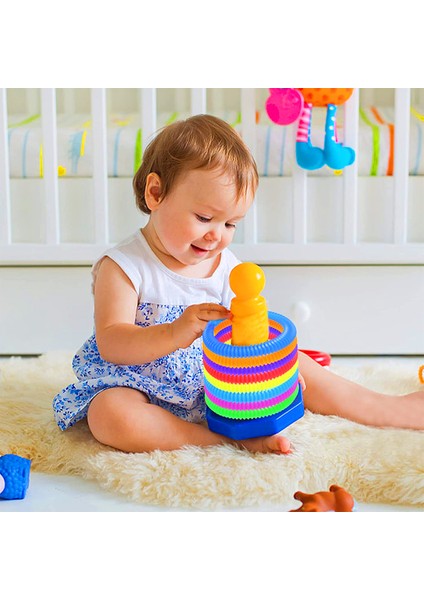 S Gül Kırmızı Stili Patlama Tüpü Duyusal Oyuncağı Fidget Gerdirme Körük Çocuklar Çok Renkli Sıkıştırma Borusu Adhd Anksiyete Oyuncağı (Yurt Dışından) fırsatları