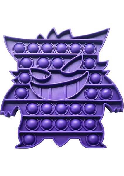 Gengar-Colorb Tarzı Yeni 20CM Pokemon Pop It Fidget Oyuncakları Pikachu Charizard Venusaur Kawaii Squirtle Gengar Çocuklar Için Fermuarlı Fidget Oyuncakları (Yurt Dışından)
