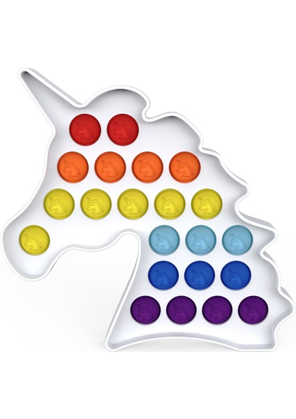 TS98 Stili Çocuklar ve Yetişkinler Için Yeni Ürün Renkli Topu Oyuncağı - Unicorn Şekilli (Yurt Dışından)
