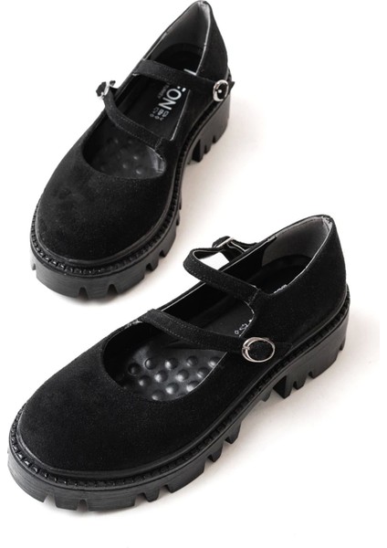 868-756 Siyah Süet Günlük Yüksek Tabanlı Loafer Ayakkabı fırsatları