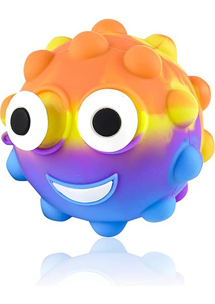 Turuncu Mavi Stil Yeni Popits 3D Topu Küp Gökkuşağı Topu Kawaii Oyun Oyunu Hava Oyuncakları Pioneer Yuvarlak Top Çocuk Için (Yurt Dışından)