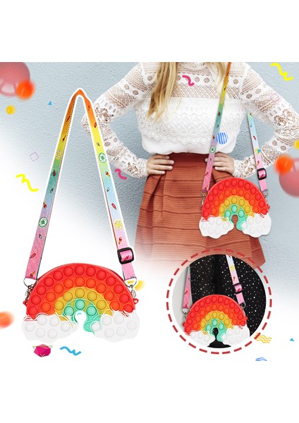 F Stili Yeni Moda Gökgürültüsü Bulutu Dokunma Oyuncakı Popit Saklama Çantası - Topu Trendi (Yurt Dışından)