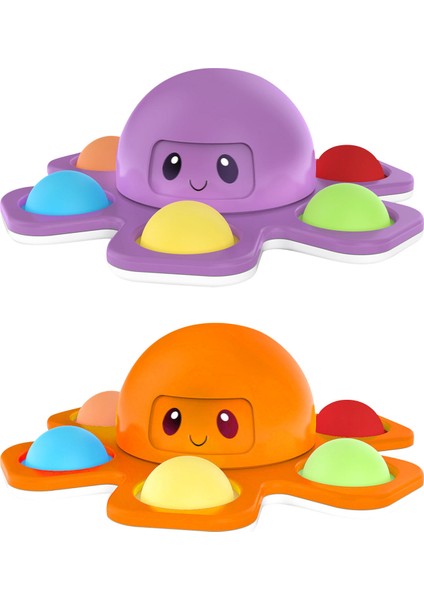 2 Adet B Tarzı Fidget Pops Its Basın Kabarcık Süper Yüz Değiştiren Oyuncağı Basit Dimple Popet Oyuncak Çocuklar Yetişkinler Popsits (Yurt Dışından)