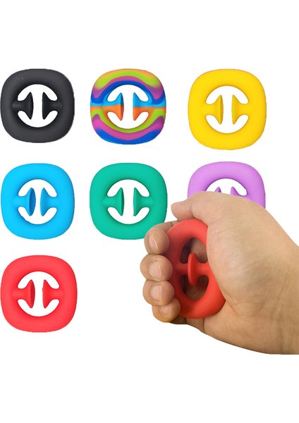 C5 Stili Basit Snapperz Duyusal Fidget Snap El Silikon Kavrama Oyuncak Rahatlatma Giderme -Anksiyete Silikon Oyuncak Fidget Duyusal Oyuncak (Yurt Dışından)