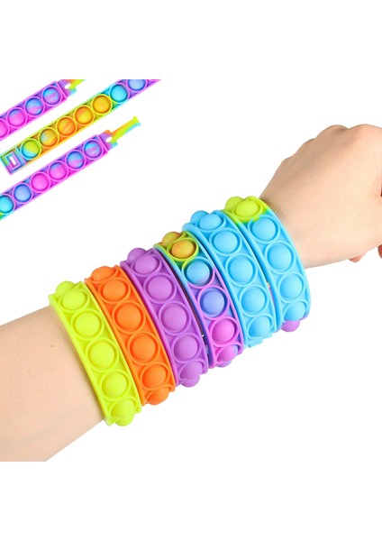 No.2 Tarzı Çocuklar ve Yetişkinler Için Fidget Oyuncakları Basma Poplar Dimple Bilezik Oyuncakları Kızlar Pres It Balon Duyusal Oyuncaklar (Yurt Dışından) fırsatları