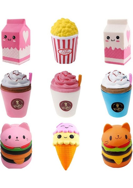 Mavi Saman Bardak Stili Yumuşak Yükselen Squishy Unicorn Süt Oyuncak- Türkçe E-Ticaret Başlık (Yurt Dışından)