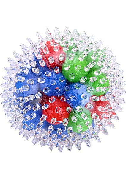 Bir Stil Gökkuşağı Basınç Topu Fidget Duyusal Oyuncak Dna Renk Boncuk Top Tpr Yumuşak Tutkal Pu Esnek Ay Topu Sıkma Çocuk Hediye (Yurt Dışından)