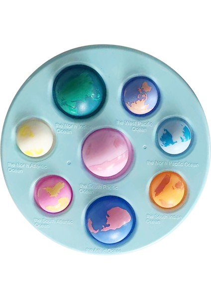 No.12 Tarzı Sekiz Gezegen Çocuklar Fidge Oyuncak Anahtarlık Erken Eğitici Duyusal Oyuncak Balon Seti Anksiyete Fidget Oyuncak Çocuklar Için (Yurt Dışından)