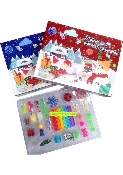 C Stilini Ayarla 24 Günlük Noel Advent Takvimi Paketi Oyuncakları Seti Oyuncak Kutusu Çocuklar Için Noel Hediyesi (Yurt Dışından)