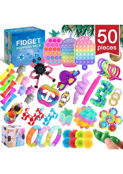 B Tarzı Hamburger Fidget Oyuncakları Gökkuşağı Pop It It Bubble Fidget Oyuncak Set Kutusu Pop Oyuncaklar Çocuklar Hediye 2022 (Yurt Dışından)