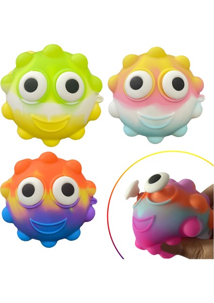 E Stili 3D Top Itme Kabarcık Parmak Basın Oyunu Aile Oyunu Etkileşimli Duyusal Oyuncak Çarkı (Yurt Dışından) modelleri