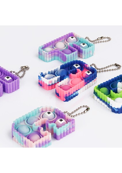 1 Adet Ben Rastgele Renk Stili 26 Harfli Çizgi Film Anime Pop It Fidget Oyuncaklar Topuzu Anahtarlık Itme Kabarcık Silikon Çanta Çocuk Bulmaca Oyuncakları Hediyeler Rasgele Renk (Yurt Dışından)