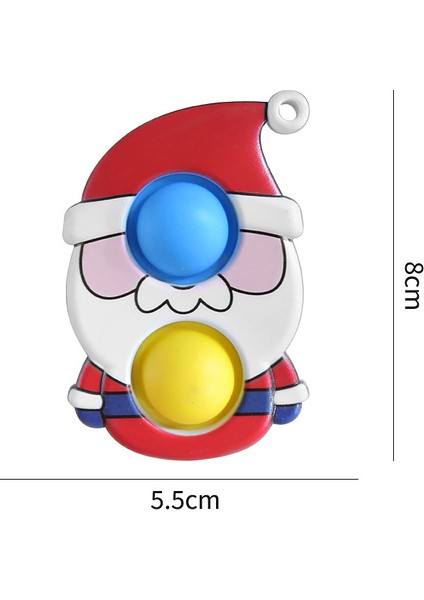G Tarzı Çocuklar ve Yetişkinler Için Cadılar Bayramı Kıpırtı Oyuncakları Noel Ağacı Noel Baba Kar Tanesi Oyuncakları Süs Oyuncak Süsü Anahtarlık Itme Kabarcık (Yurt Dışından)