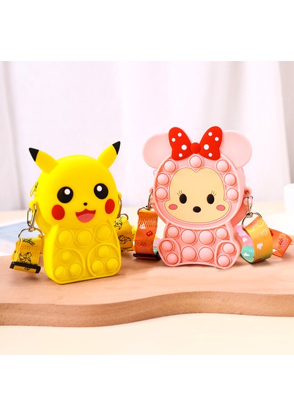 No.32 Tarzı Pokemon Pikachu Pop It Fidget Oyuncakları Silikon Cüzdan Sıkıştırılabilir Basma Kabarcık Anime Bozuk Para Cüzdanı Kız Çanta Noel Hediyeleri Çocuk (Yurt Dışından) indirimleri