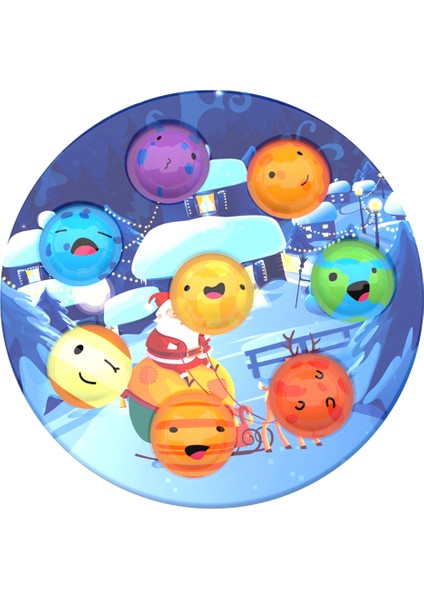 No.12 Tarzı Fidjet Oyuncak Silikon Basit Dimple Duyusal Fidget Oyuncaklar Gezegen Oyuncak Kawaii Renk Basit Dimmer Sıkıştırma Rahatlatma Anksiyete (Yurt Dışından)