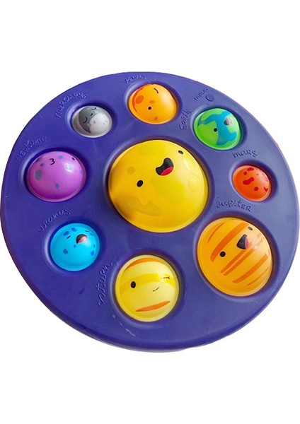 No.12 Tarzı Fidjet Oyuncak Silikon Basit Dimple Duyusal Fidget Oyuncaklar Gezegen Oyuncak Kawaii Renk Basit Dimmer Sıkıştırma Rahatlatma Anksiyete (Yurt Dışından)