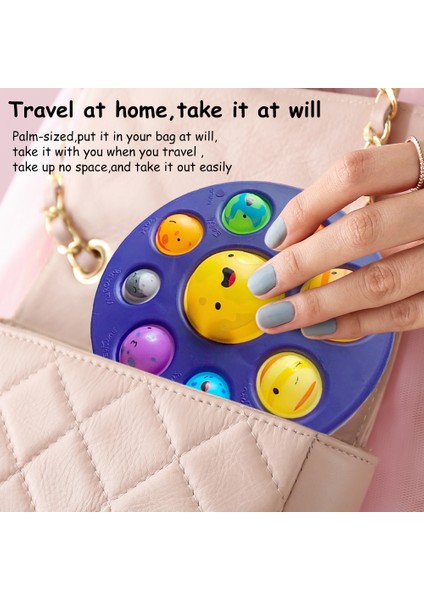 No.12 Tarzı Fidjet Oyuncak Silikon Basit Dimple Duyusal Fidget Oyuncaklar Gezegen Oyuncak Kawaii Renk Basit Dimmer Sıkıştırma Rahatlatma Anksiyete (Yurt Dışından)