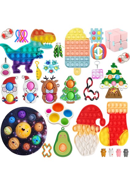No.52 Tarzı Sekiz Gezegen Basit Dimple Pop Fidget Duyusal Oyuncak Anahtarlık Tahtası Anksiyete Oyuncak Çocuklar Için (Yurt Dışından) fırsatları