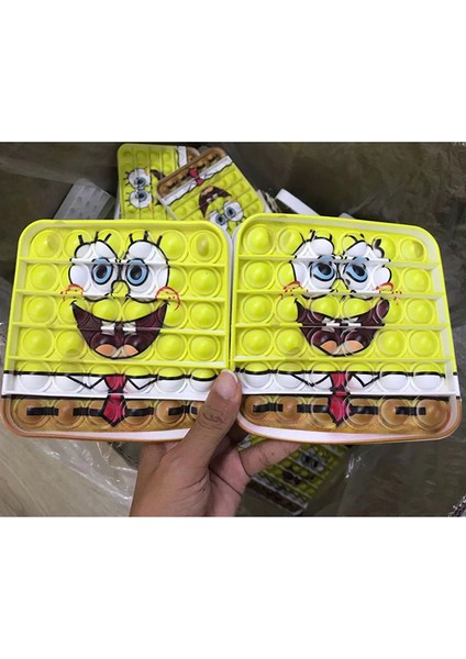 Sünger Bob Stili Sevimli Fidget Oyuncağı Baloncuk Patlatıcı Gökkuşağı Süngerbob Pokemon Pikachu Balon Çocuk Oyuncak Oyuncağı Oyuncak (Yurt Dışından)