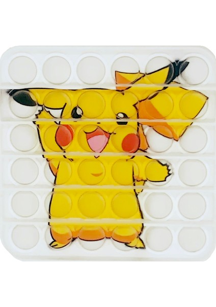 No.25 Tarzı Pop It Pokemon Pikachu Charizard Oyun Konsolu Fidget Oyuncakları Sıkı Dokulu Duyusal Itme Kabarcık Sıkma Pop It (Yurt Dışından) fırsatları