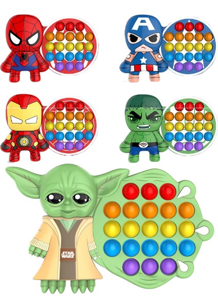 33-Gg-E Stili Pop It Fidget Anime Kawaii Pikachu Kaptan Pat Pops Fidget Oyuncak Itme Kabarcık Sıkma Duyusal Ihtiyaçları Erkek Oyuncak Hediye (Yurt Dışından)