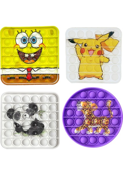 C26 Stili Sevimli Fidget Oyuncağı Baloncuk Patlatıcı Gökkuşağı Süngerbob Pokemon Pikachu Balon Çocuk Oyuncak Oyuncağı Oyuncak (Yurt Dışından) indirimleri