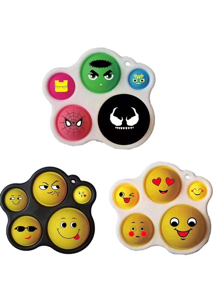 2 Rastgele Bir Stil Pop It Parmak Oyuncağı - Kabarcık Basit Dimple Pop Itme Yumuşak Silikon Anime Kawaii Hediye (Yurt Dışından)